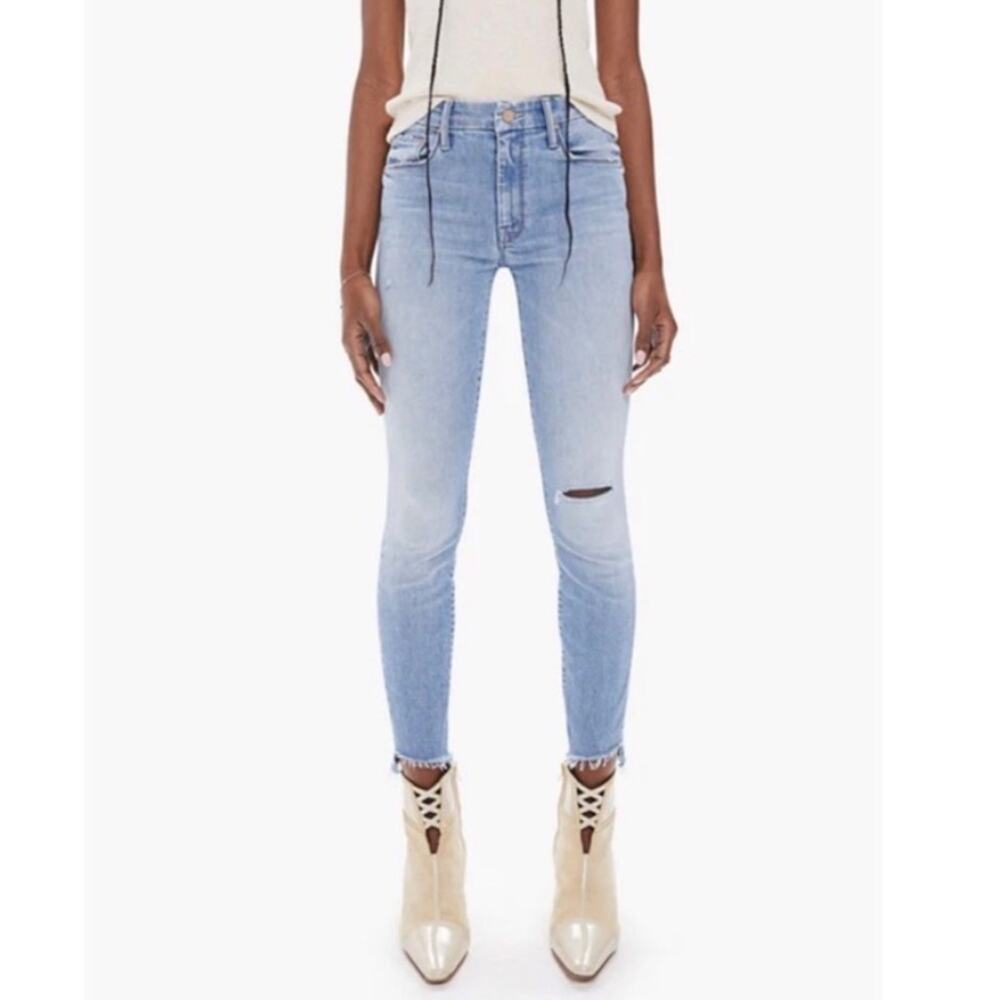 NWT MOTHER The Looker Step Ankle Fray Despite Differences Jeans 25